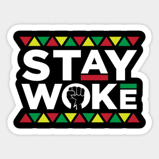 Stay Woke Activist Black History Month Sticker